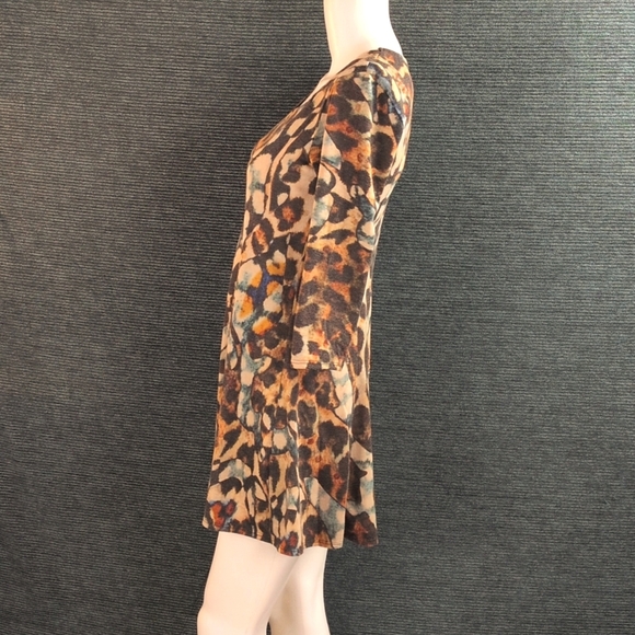 Amma Design Made In LA A-line Mini-Dress Abstract Colorful Pattern - Picture 8 of 14